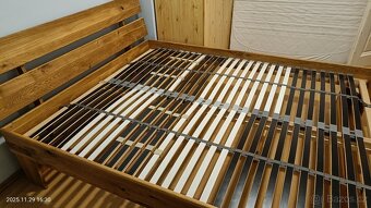 Dubová postel 160x200cm - 4