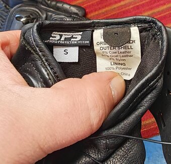 Krátké moto rukavice Knox ORSA MK1, kožené vel. S - 4