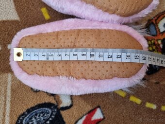 Dětské plyšové papuče NOVÉ 15,5 cm - 4