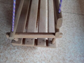 DĚTSKÁ DŘEVĚNÁ HOUPAČKA pro dvě až tři děti - 4