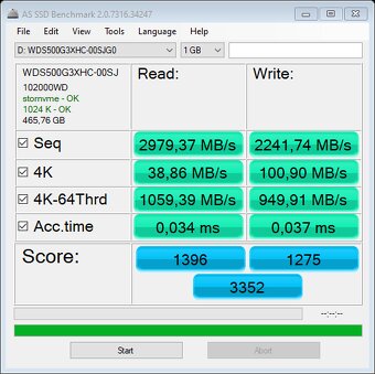 WD BLACK SN750 NVMe 500GB SSD chladič zánovní 100% - 4