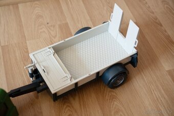 Bruder LAND ROVER + vozík + panáček - 4