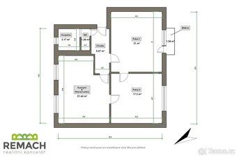 Pronájem, byt 3+kk, 81 m2, Uherské Hradiště, ev.č. 03273 - 4