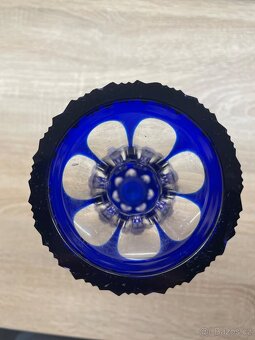 Krásná váza Bohemia crystal 30 Cm top stav - 4
