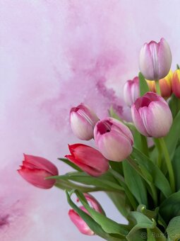 Abstraktní obraz - Láska je ve vzduchu… 60x60cm - 4