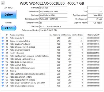 HDD WD WD40EZAX 4TB SATA 3,5" záruka - REZERVACE - 4