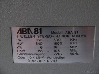 radiomagnetofon aba 81 - 4