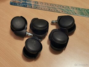 Kolečka ke kancelářské židli, s brzdou - 4