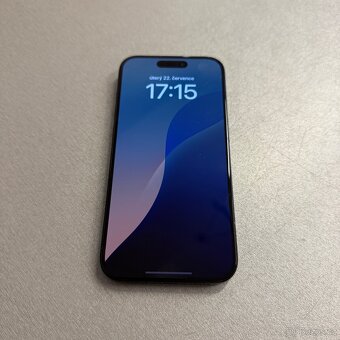 iPhone 15 Pro 256GB blue titan, pěkný stav, rok záruka - 4