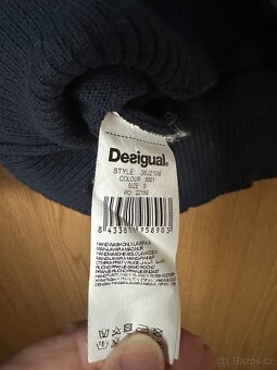 Modrý svetr Desigual velikost s - 4