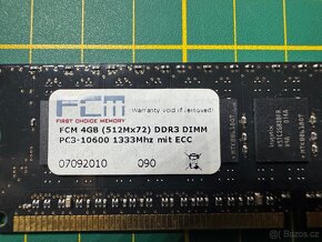 DDR3 1333MHz ECC 1x4GB 2x2GB 5x1GB - 4