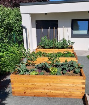 Vyvýšený záhon - poctivý modřínový MASIV - 4