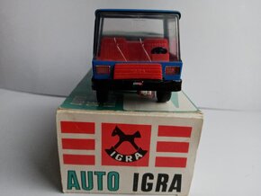 Plechové auto Simon - valník IGRA, stará hračka ČSSR,1985 - 4