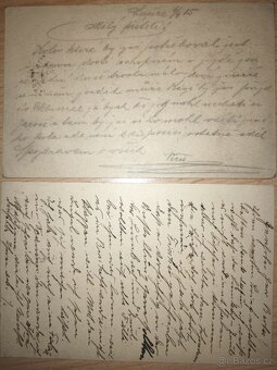 Dvě staré dopisnice Rakousko 1914 - 15. - 4