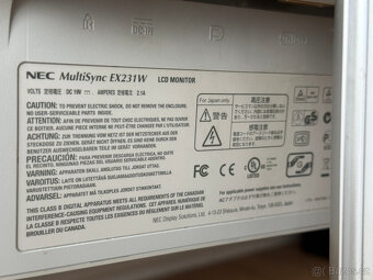 23" NEC MultiSync LED EX231W Full HD - 4