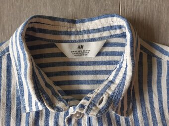 Košile lněná H&M vel. 152 TOP STAV - 4
