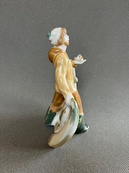 Porcelánová soška Rybář 21 cm, Polonne USSR - 4
