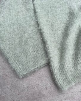 Zara Sweater Green (L) | Svetr Zelený Chlupatý - 4