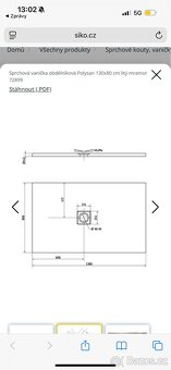 Komplet NOVÉ sprchové dveře se sprchovou vaničkou - 4