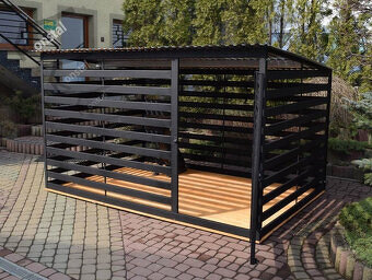 Voliéra –Kotec pro psa 3×2 m , vodorovné uzavřené profily. - 4