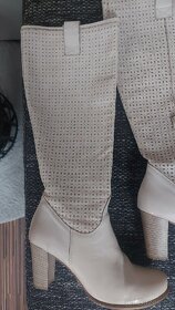 Dámské kožené kozačky Dapi - 4