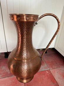 Měděný tepaný džbán - váza - 58cm - 4