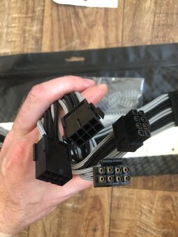 Prodlužovací kit 24-pin ATX kabel 30cm černo-stříbrná - 4