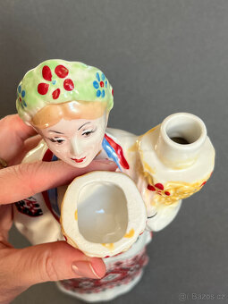 Figurální porcelánová karafa 700ml, Ukrajina - 4