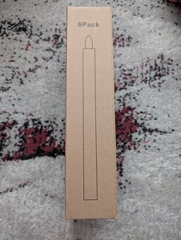 Bezplamenné bílé kuželové svíčky Eldnacele - 4