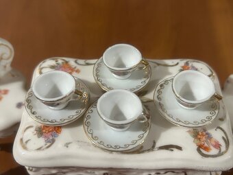 Sběratelský porcelánový miniatur set – ručně malovaný - 4