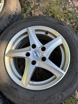 15“ Alu kola 5x112 zánovním pneu 195/65 r15 - 4
