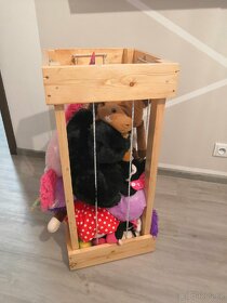 Box na plyšáky Zoo z masivu - 4