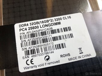 AFOX 32GB KIT DDR4 3200MHz CL16 Intel/AMD - 4