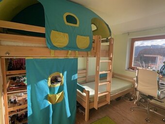 Modulární dětské postele (masiv /patrové i samostatně) - 4