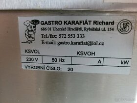 Zásobník na talíře vyhřívaný dvoutubusový pojízdný KZTD - 4