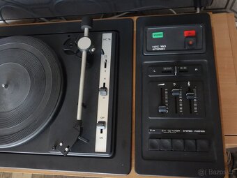 Gramofon se zesilovačem Tesla NZC 160 + 2x repro Philips - 4