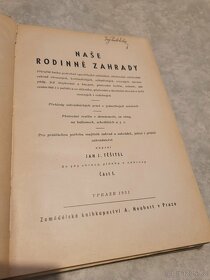 Kniha "Těšitel: Naše rodinné zahrady" originál z r. 1931 - 4