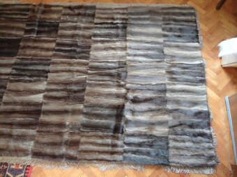 Přehoz. Deka. Bizam. Pravá kožešina. - 4