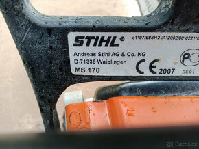 Prodám-motorová pila Stihl MS170 - 4