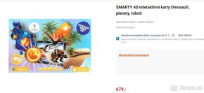 SMARTY 4D interaktivní karty Dinosauři, planety, robot. - 4