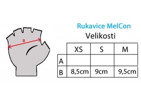 Rukavice cyklistické MelCon kids velikost S - 4