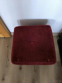 Retro taburet s úložným prostorem - 4