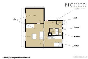 Pronájem, bytu 2+1, 60 m², Schwarzova ul., Plzeň - 4