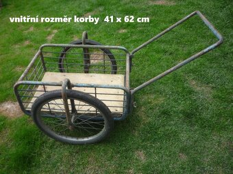 prodám dvoukolák, litinové boky podstavce na šicí stroj, vho - 4