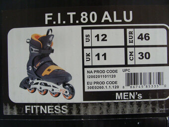 Kolečkové in-line brusle K2 F.I.T. 80 ALU  Nové - 4