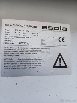 Solární panely Asola 210W - 4