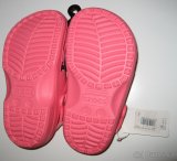CROCS CAYMAN CLASSIC PINK 1 3 a 2 4- naše 32/33 a 33/34 - 4