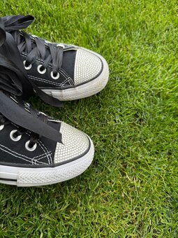 Luxusní, černé tenisky Converse s kamínky Swarovski - 4
