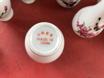porcelánové vázičky - čínský dekor - 14 ks - 4