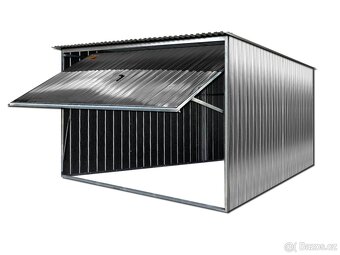 Plechová garáž SUPERSTAL 3X5 výklopná brána - 4